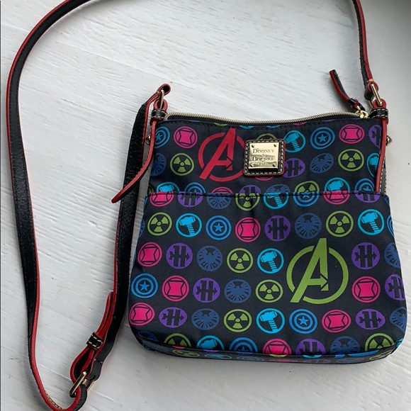 Dooney & Bourke Disney Marvel Avengers Letter Carrier Crossbody Bag Dooney & Bourke Disney Marvel Avengers Letter Carrier Crossbody Bag